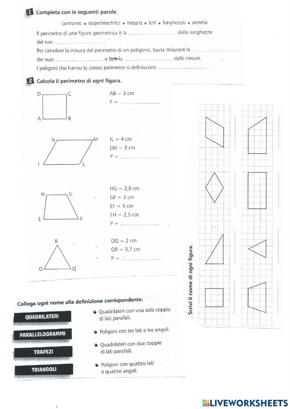 Poligoni: triangoli e quadrilateri