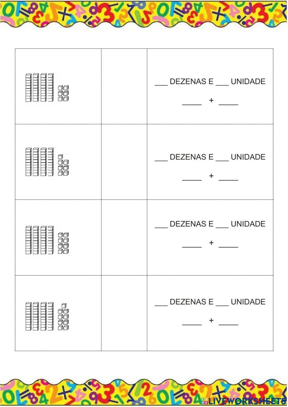 Números do 40 ao 49