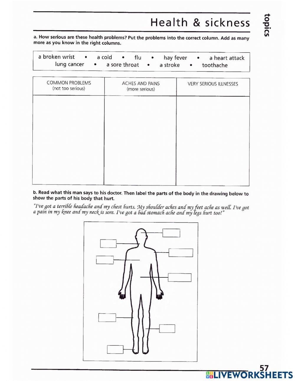 Hobbies and Ailments
