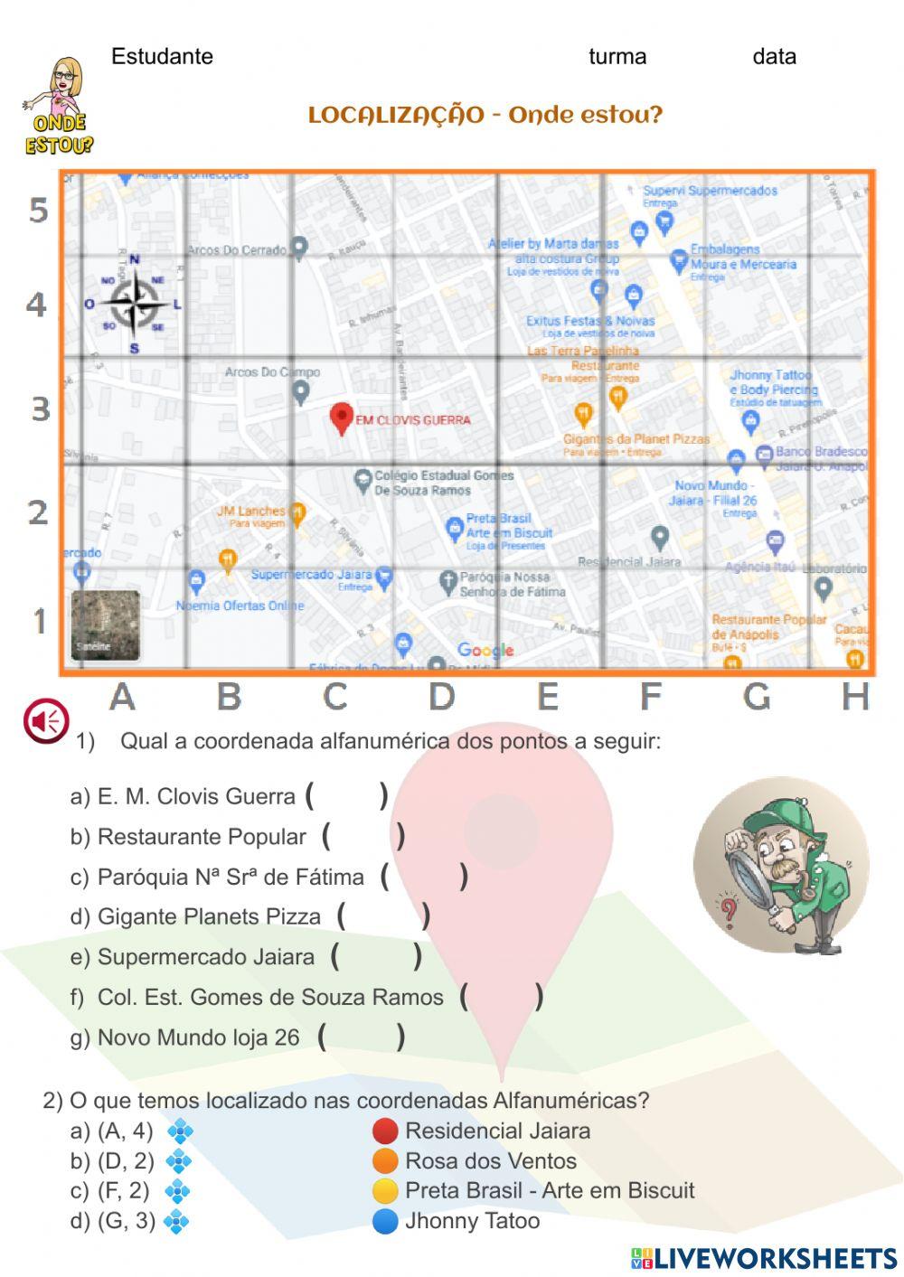 Localização - Onde estou?
