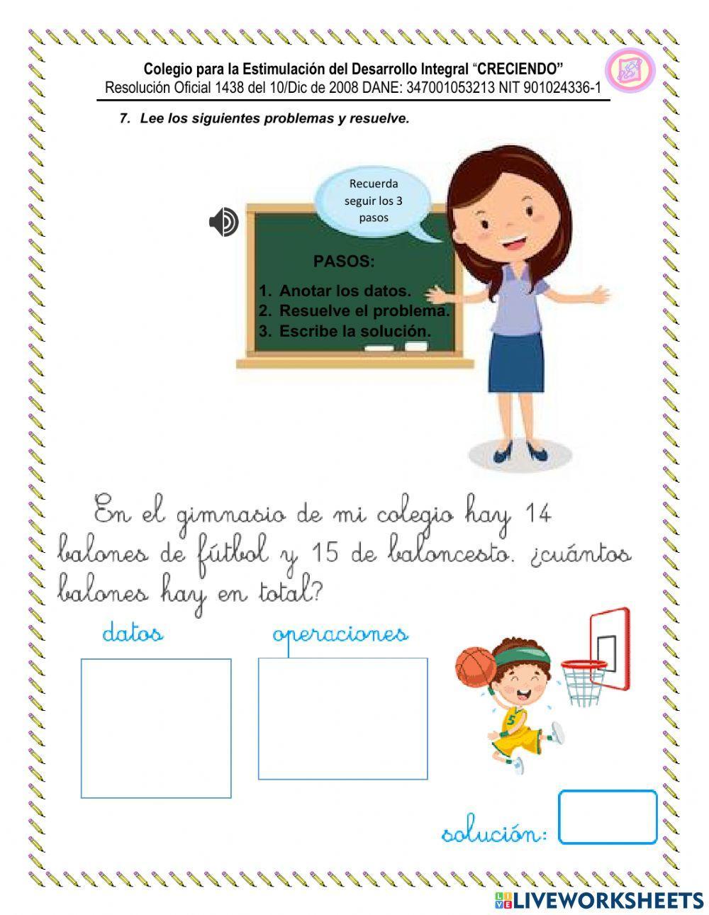 Cuestionario matemáticas