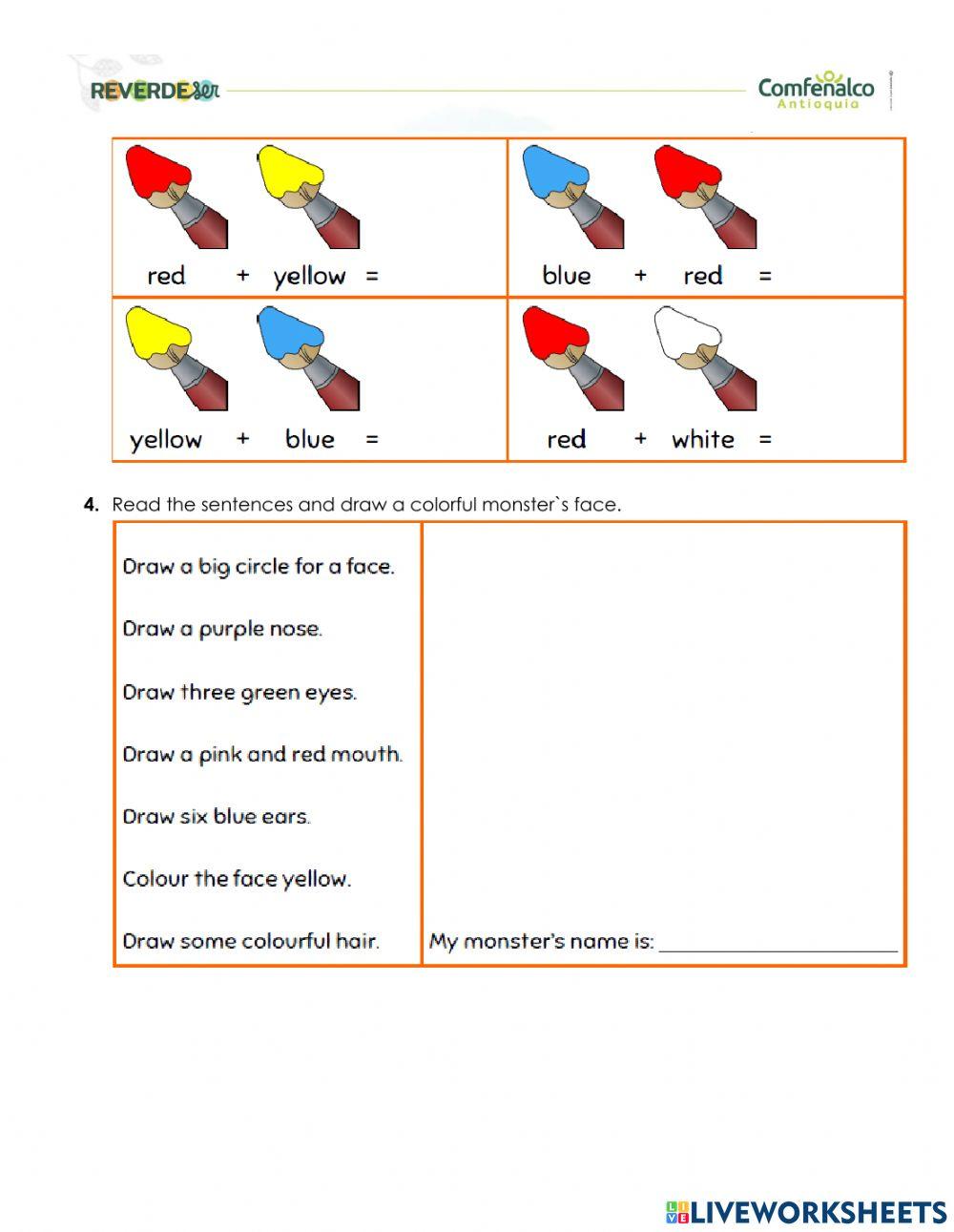 COLORS WORKSHEET | Free Interactive Worksheets | 5038949