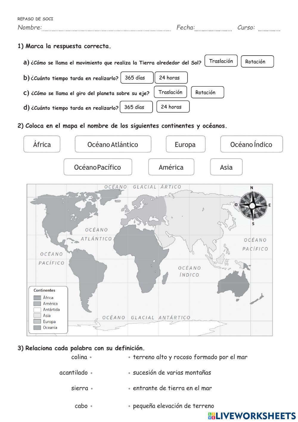 Repaso de ciencias sociales
