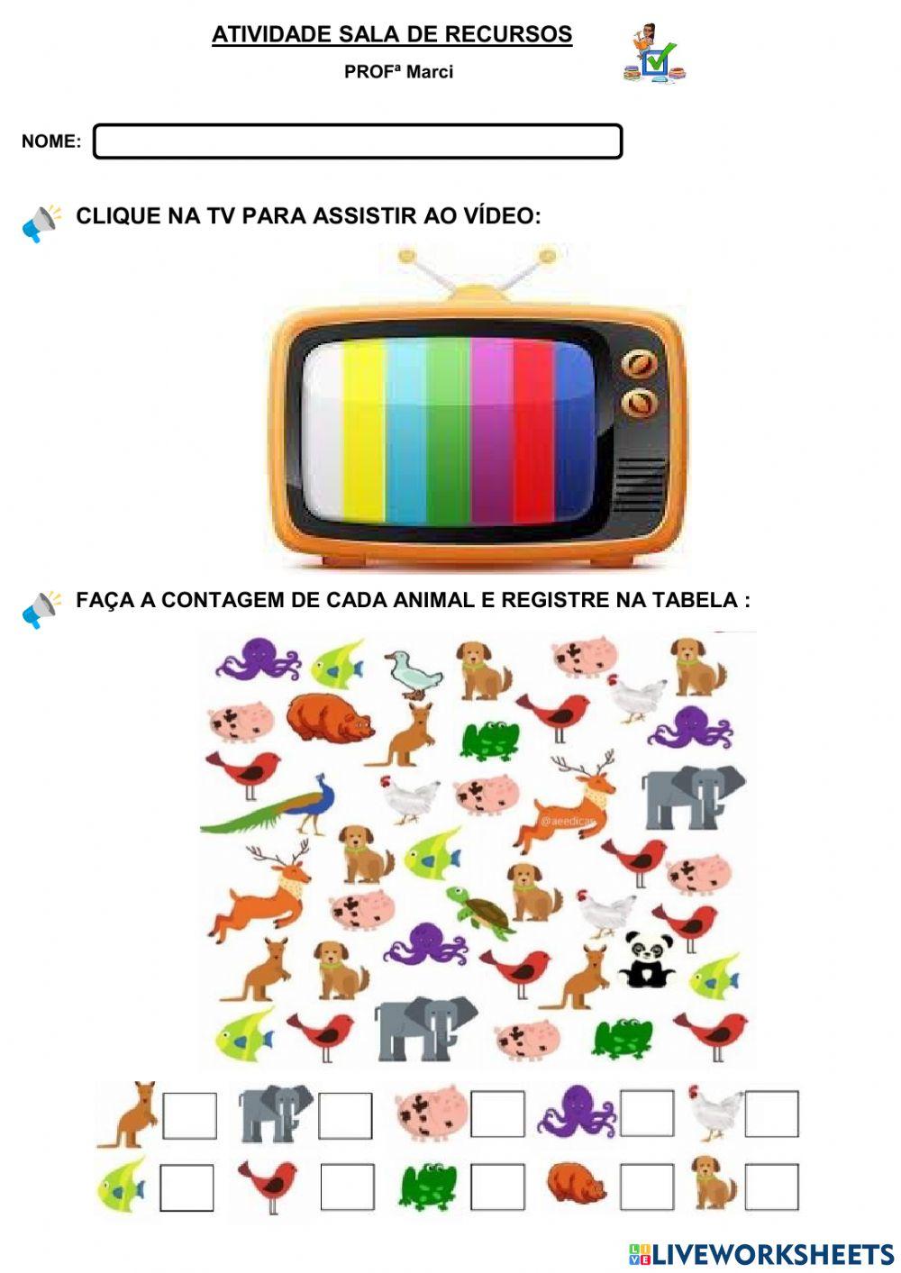 Atividade Vumeros e quantidades