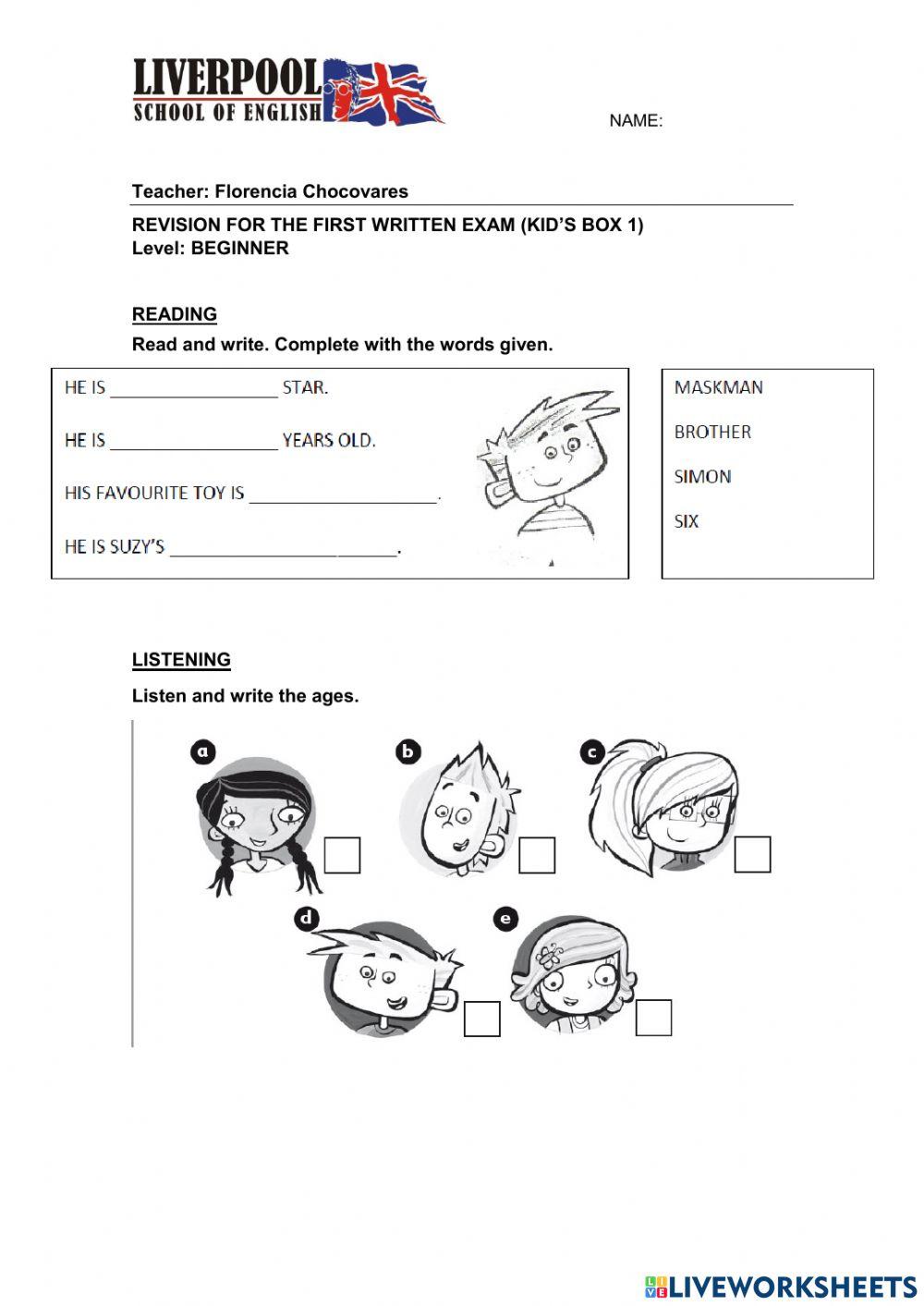 Revision for beginner