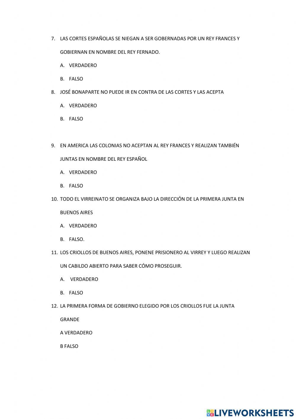 Repaso de revoluciones