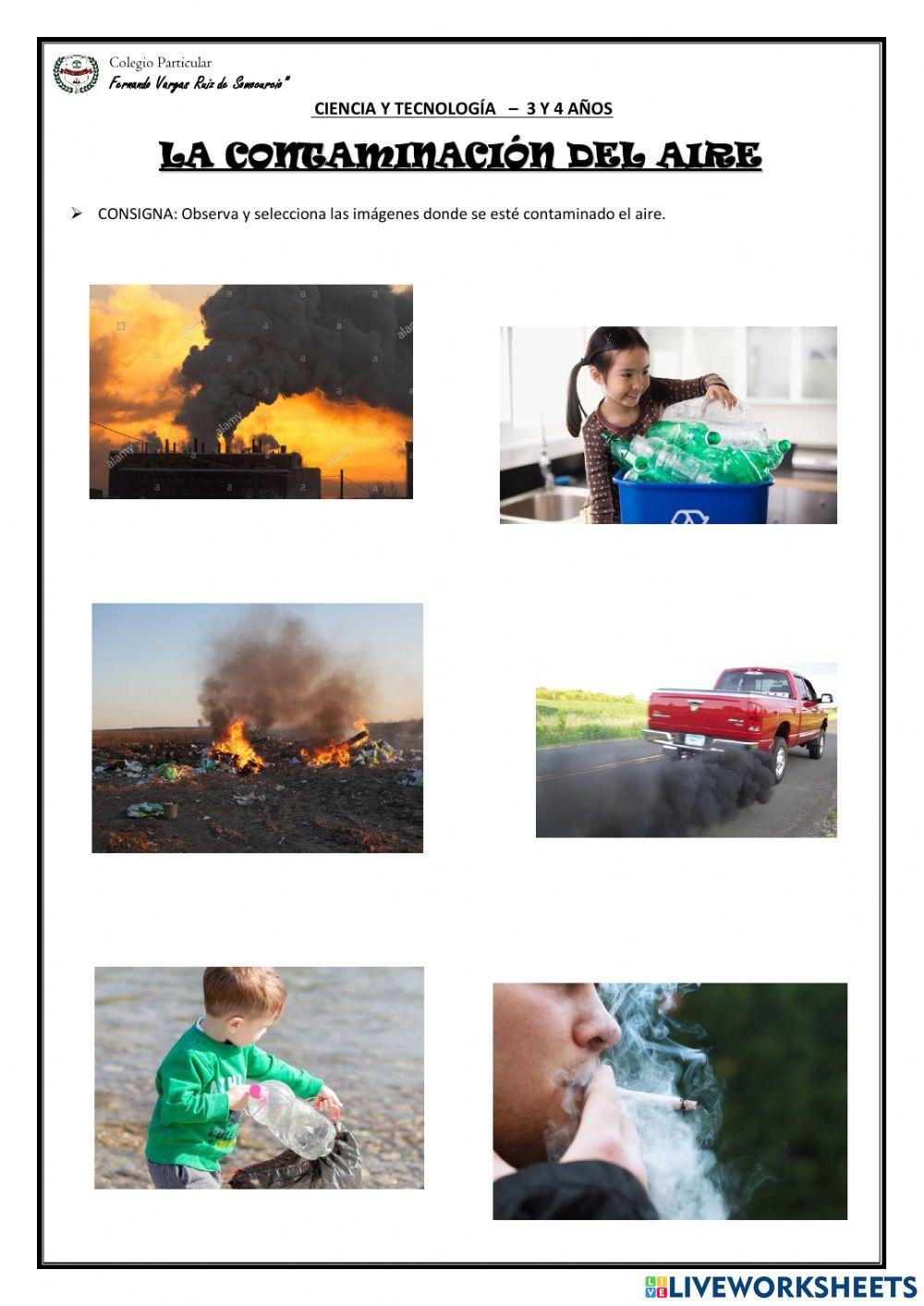 La contaminación del aire