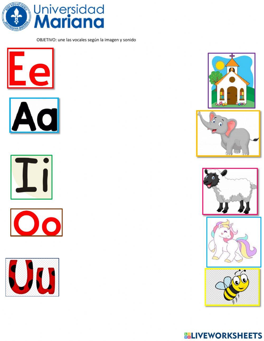 Reconocimiento de las vocales