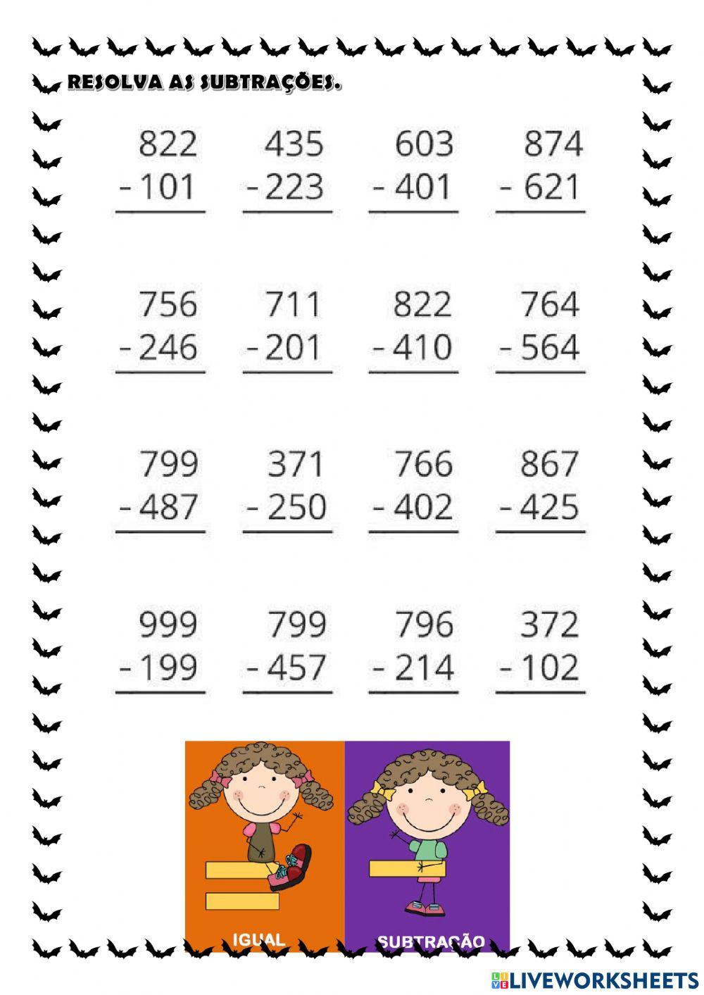 Trabalho língua portuguesa e matemática