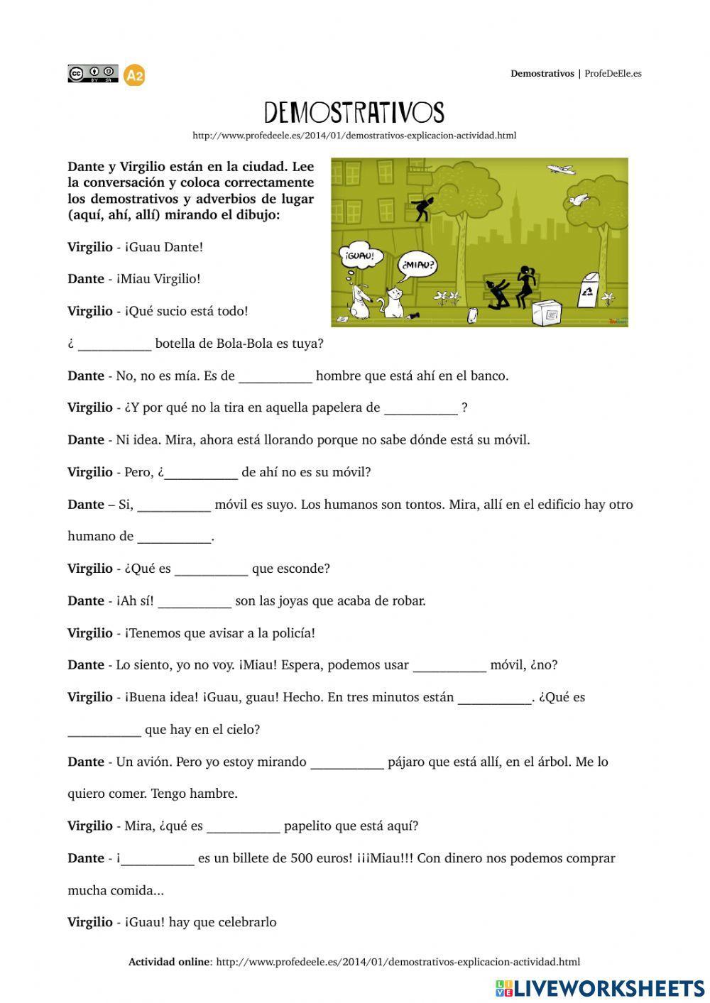 2. Los demostrativos por profedeele.com