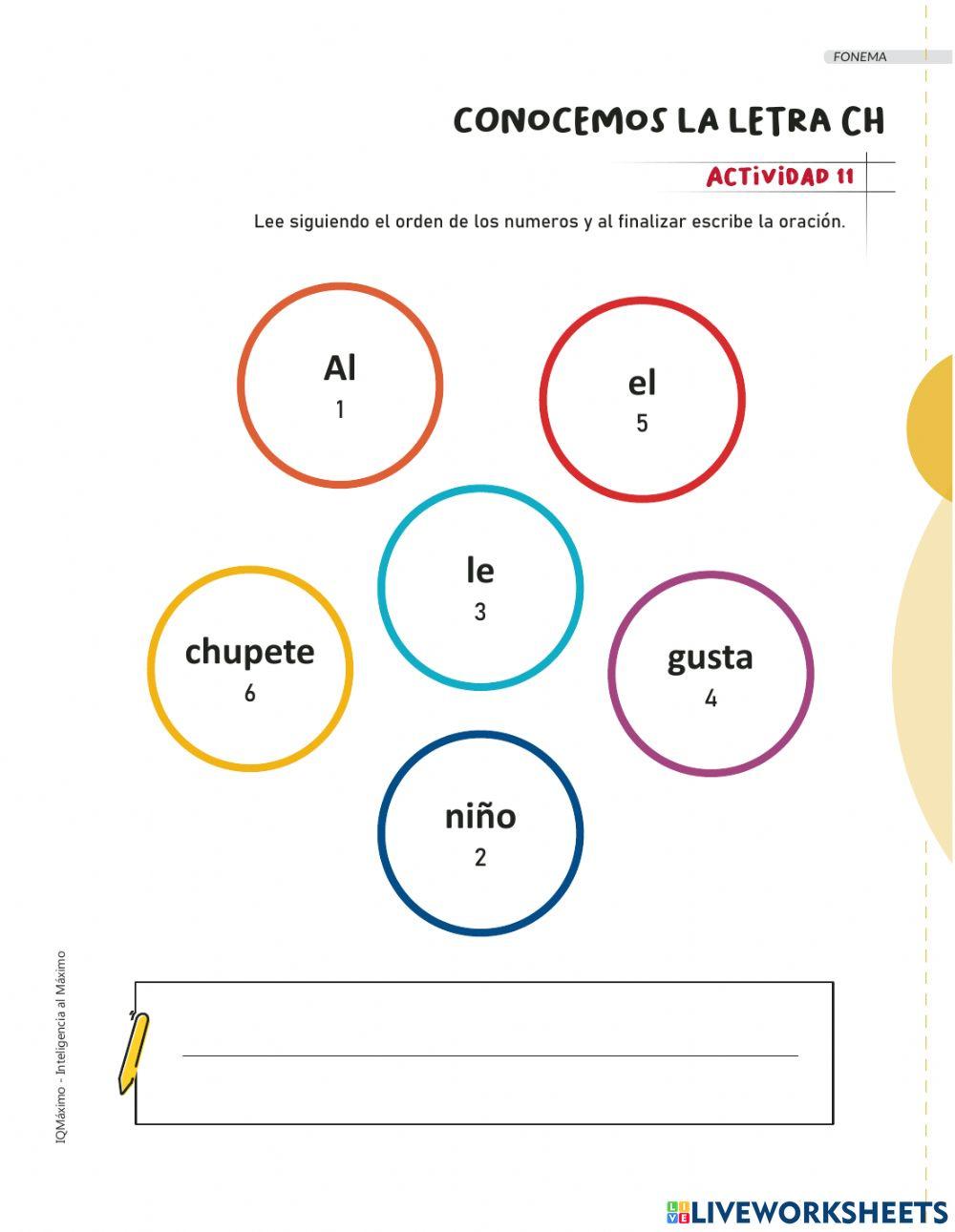 Actividad 11 letra ch