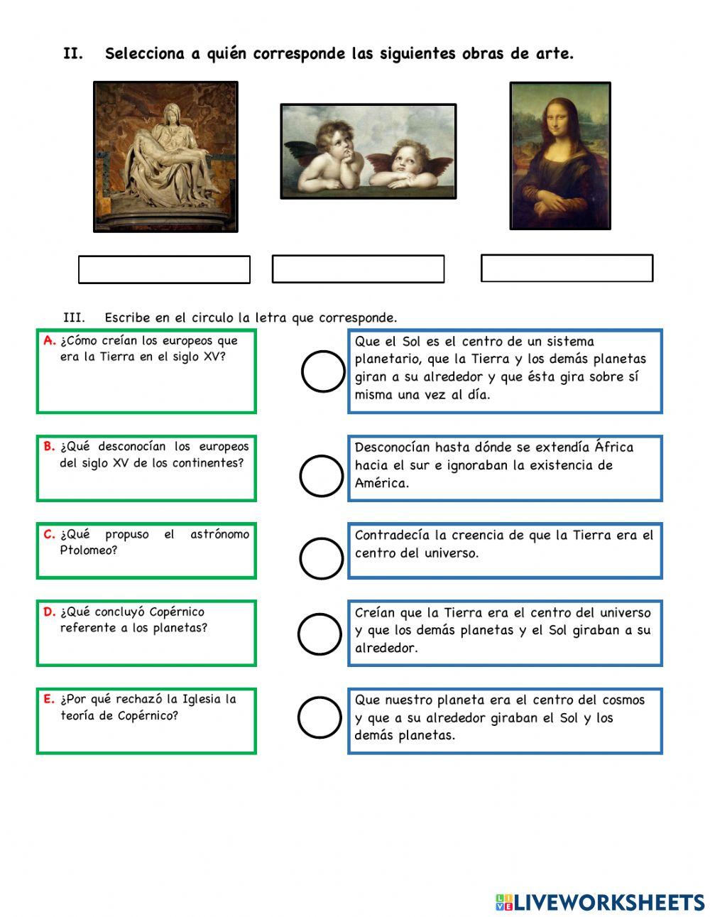 Examen de historia segundo momento 3er. Bim.