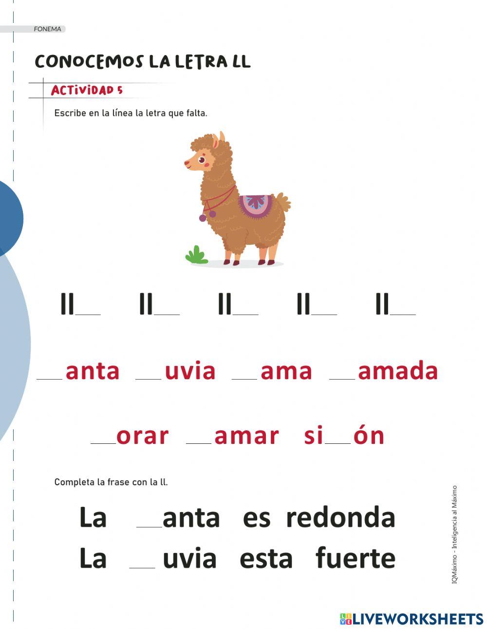 Actividad 5 letra LL