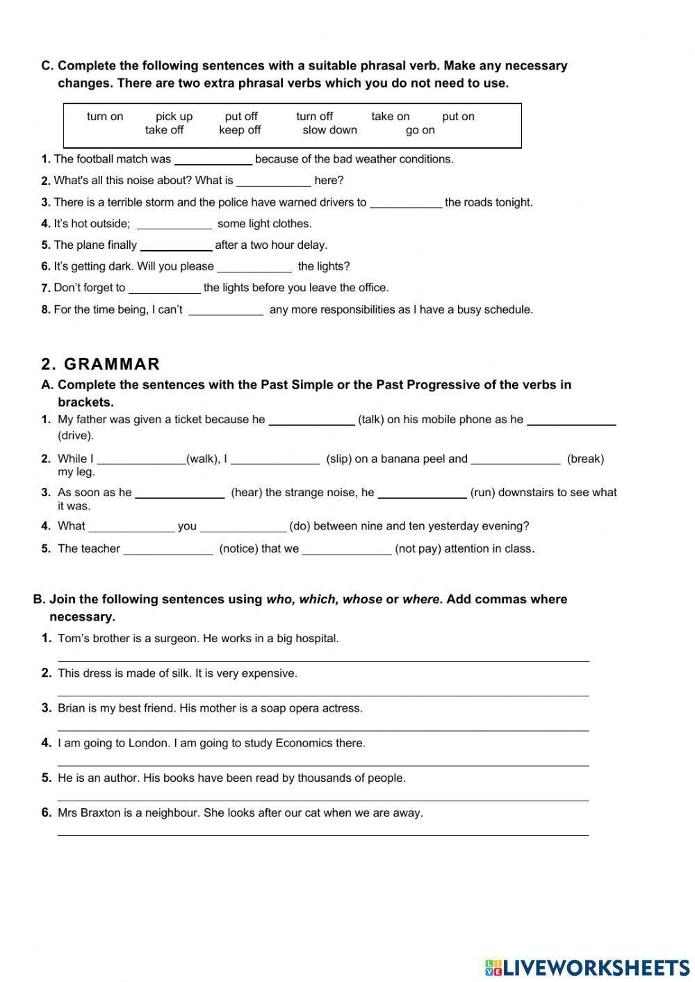 Intermediate B1 - Test 2