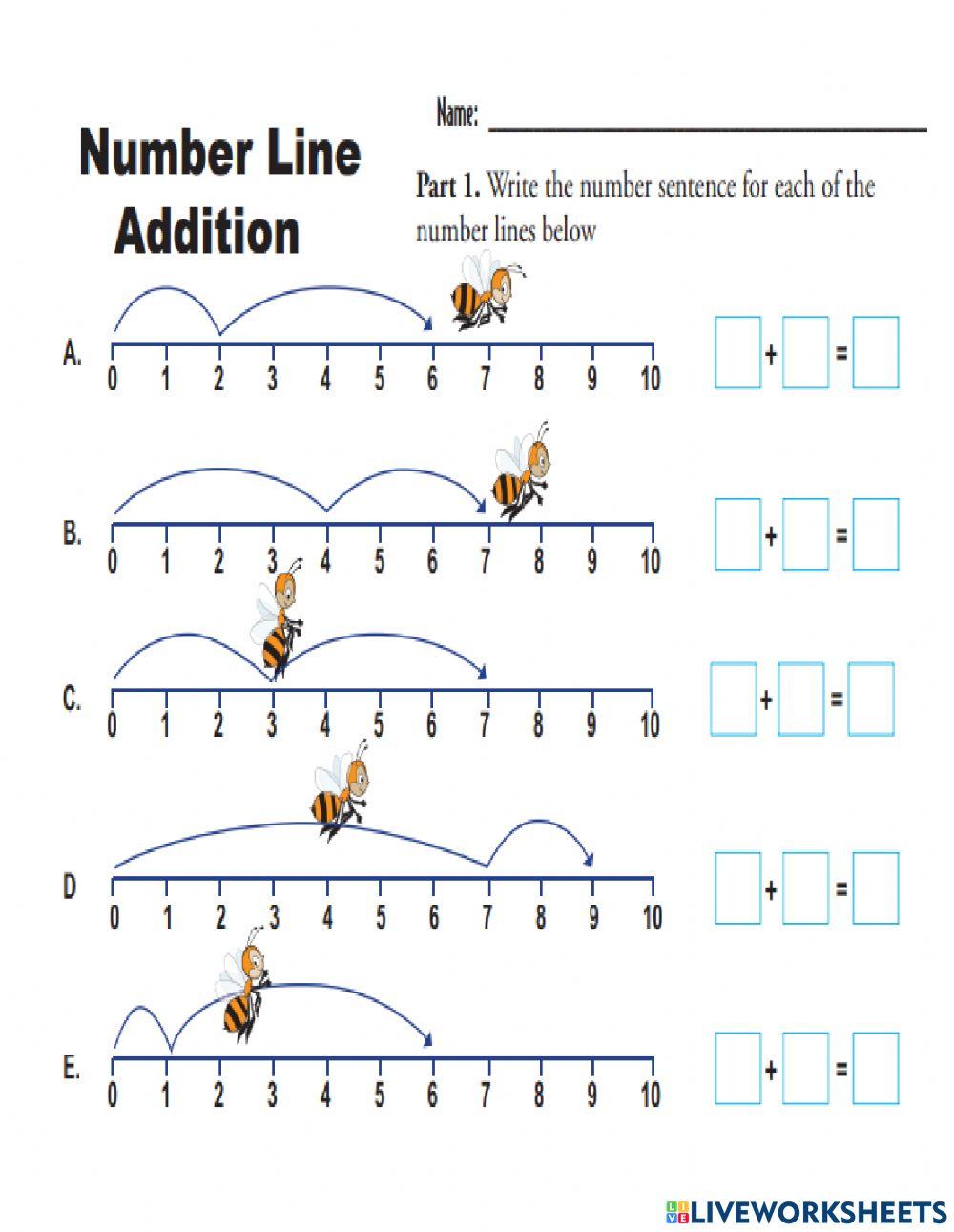 Number Line Additions