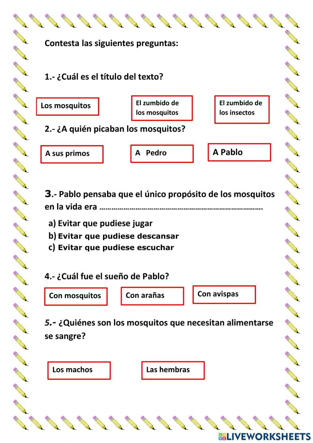 El zumbido de los mosquitos