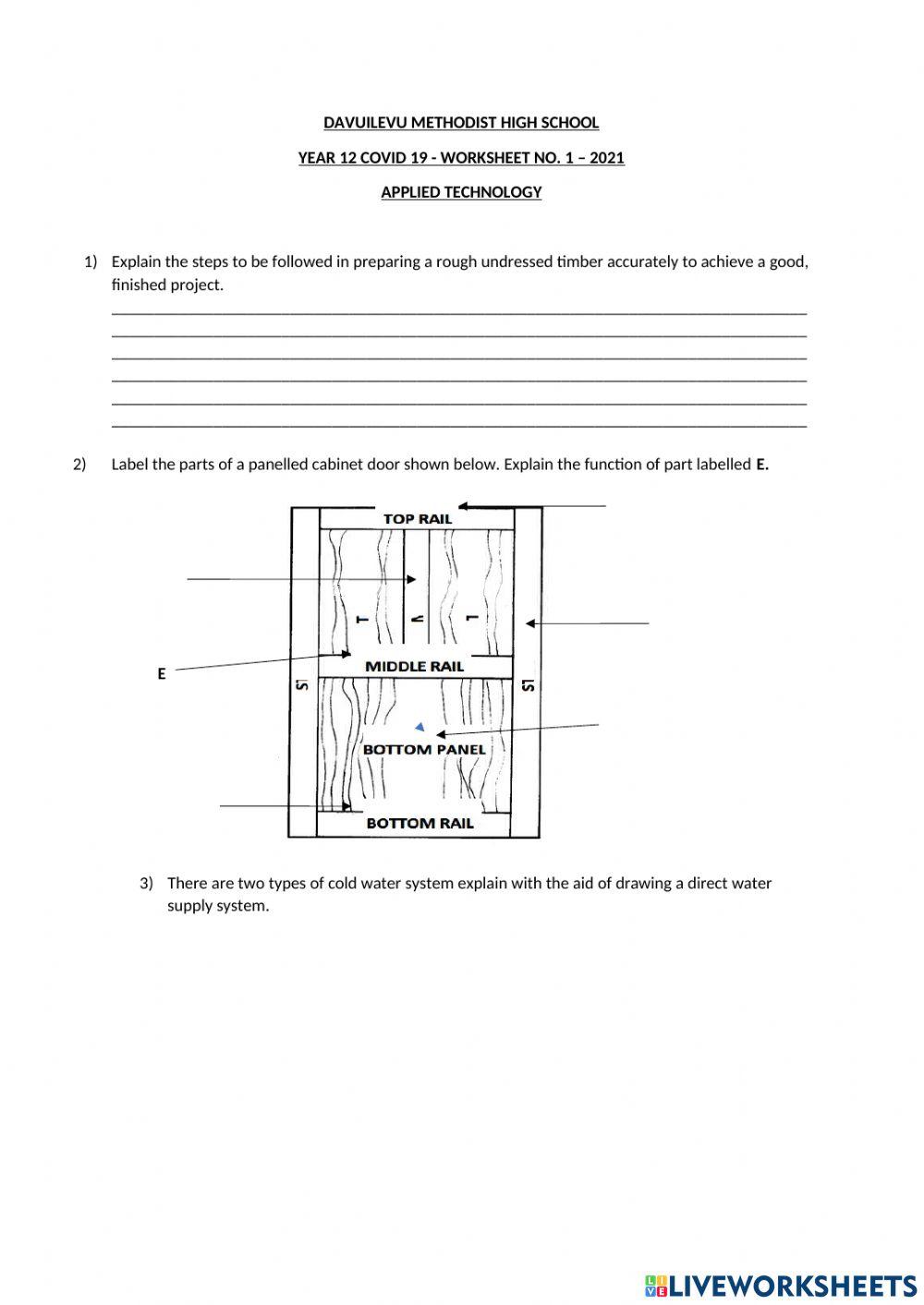 Worksheet 1