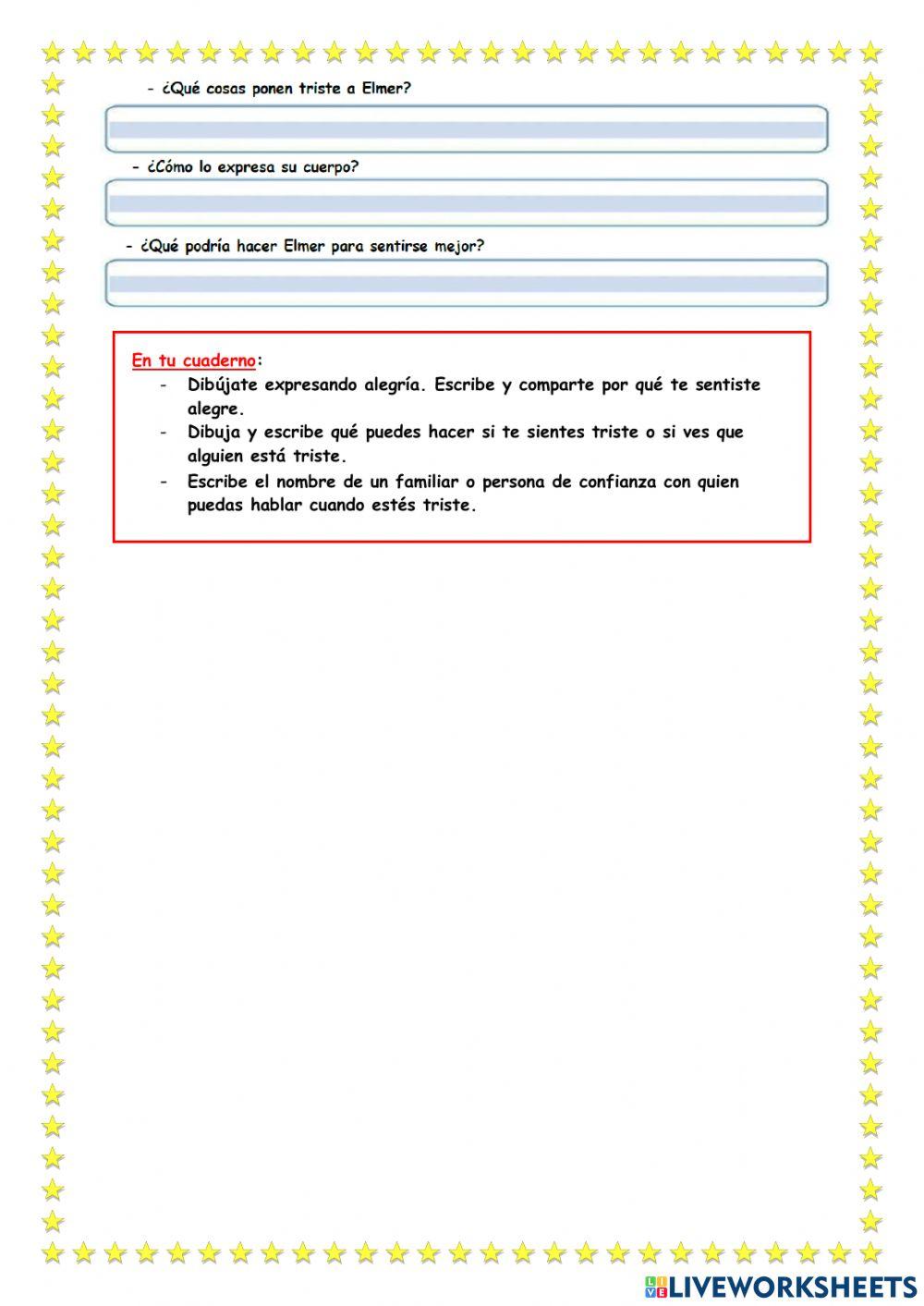 Siento alegría y siento tristeza