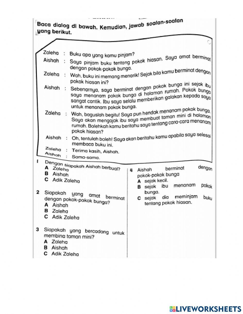 Ujian pertengahan tahun Tahap 1