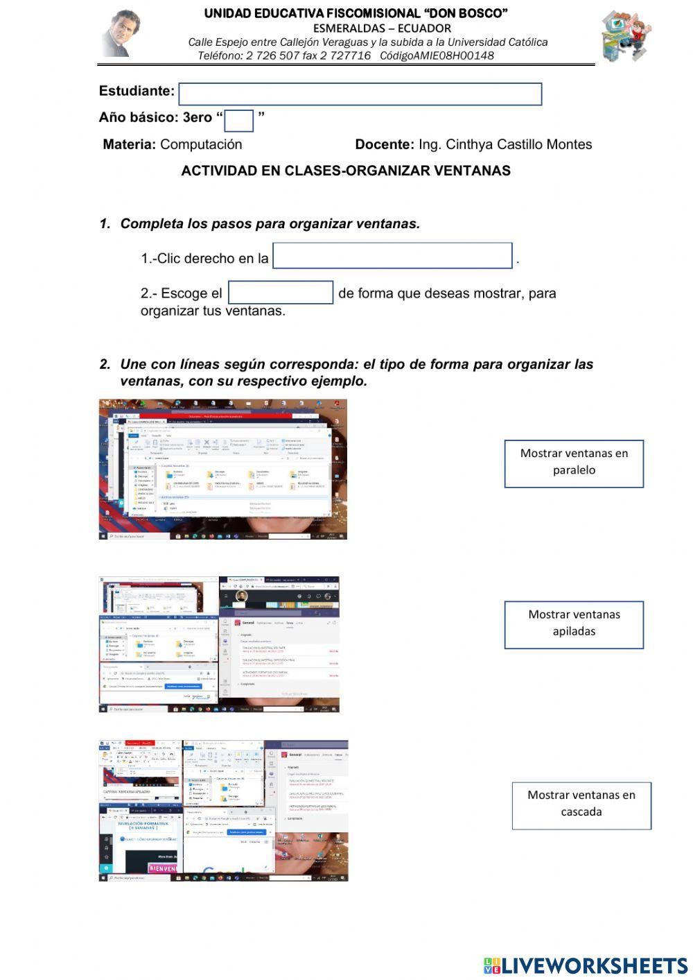 Cómo organizar las ventanas