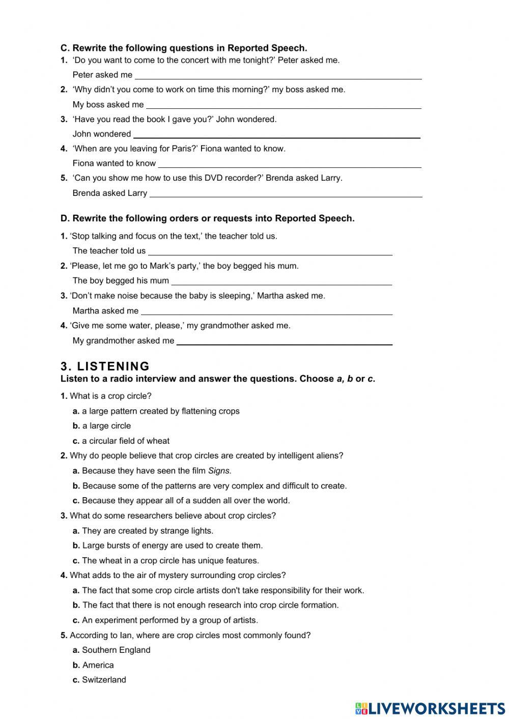 Intermediate B1 - Test 5