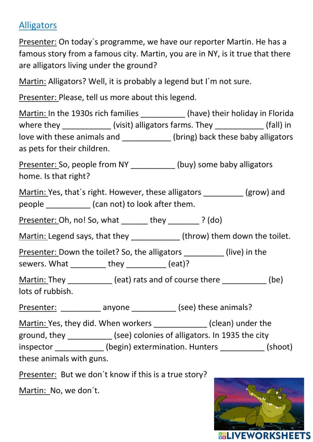 Past simple and past continuous - storytelling