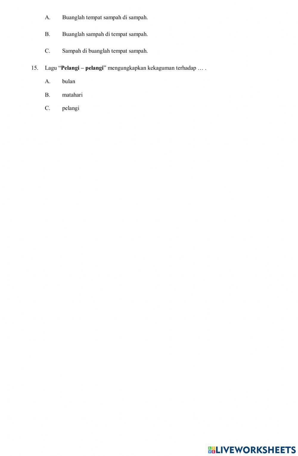 PAT BAHASA INDONESIA