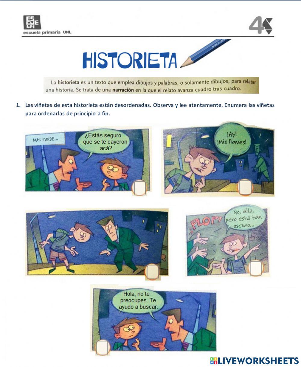 Historieta. Secuencia narrativa.