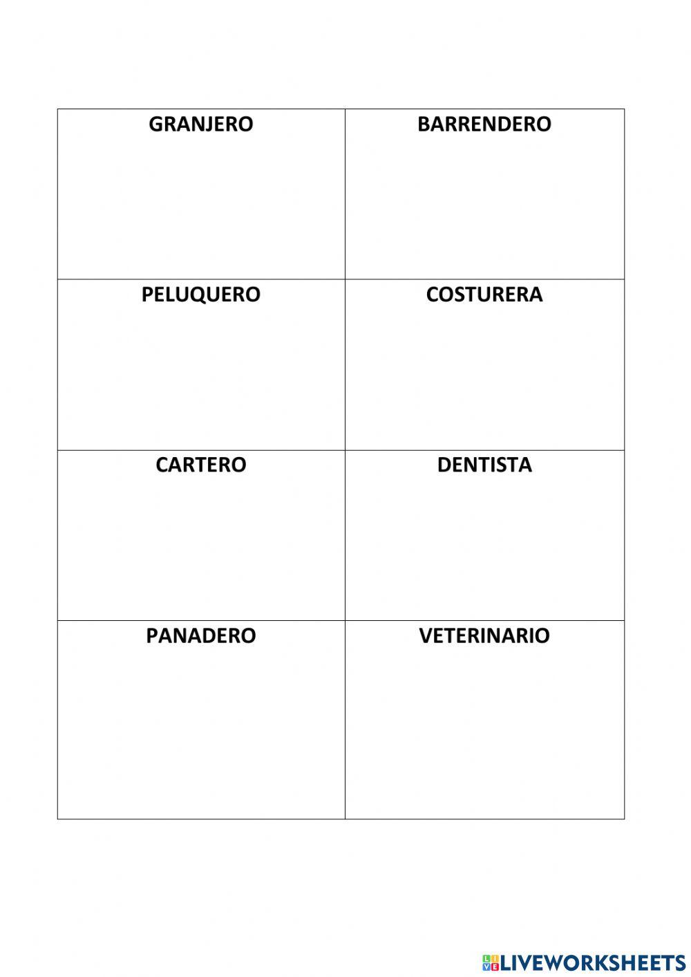 Las profesiones y los oficios