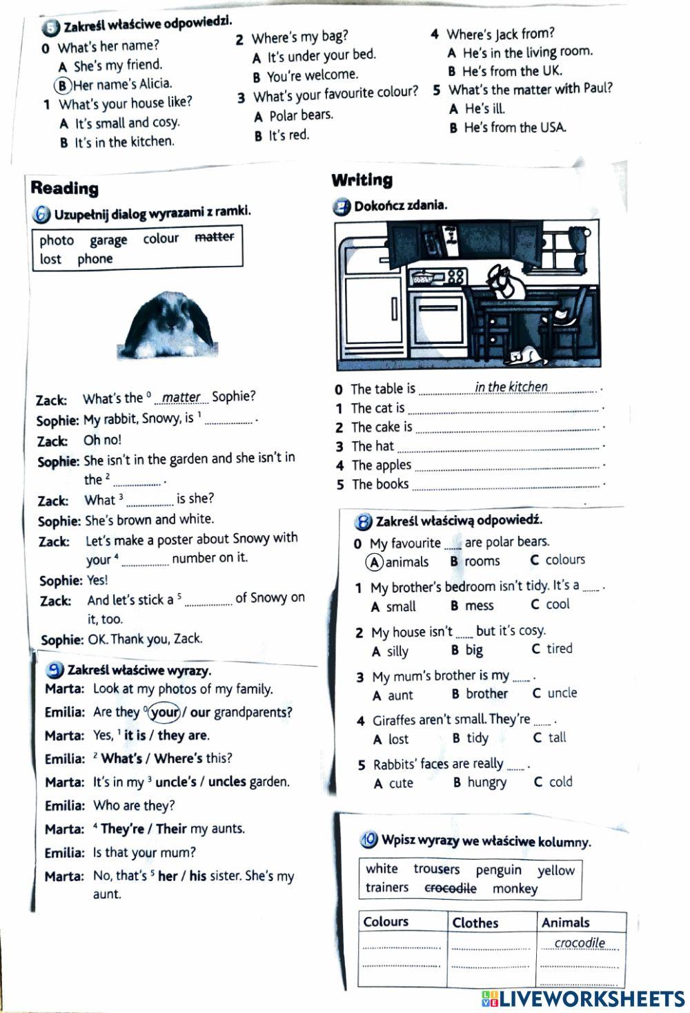 Final test today starter units 1-6