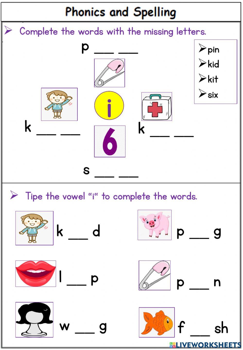 Phonics and spelling