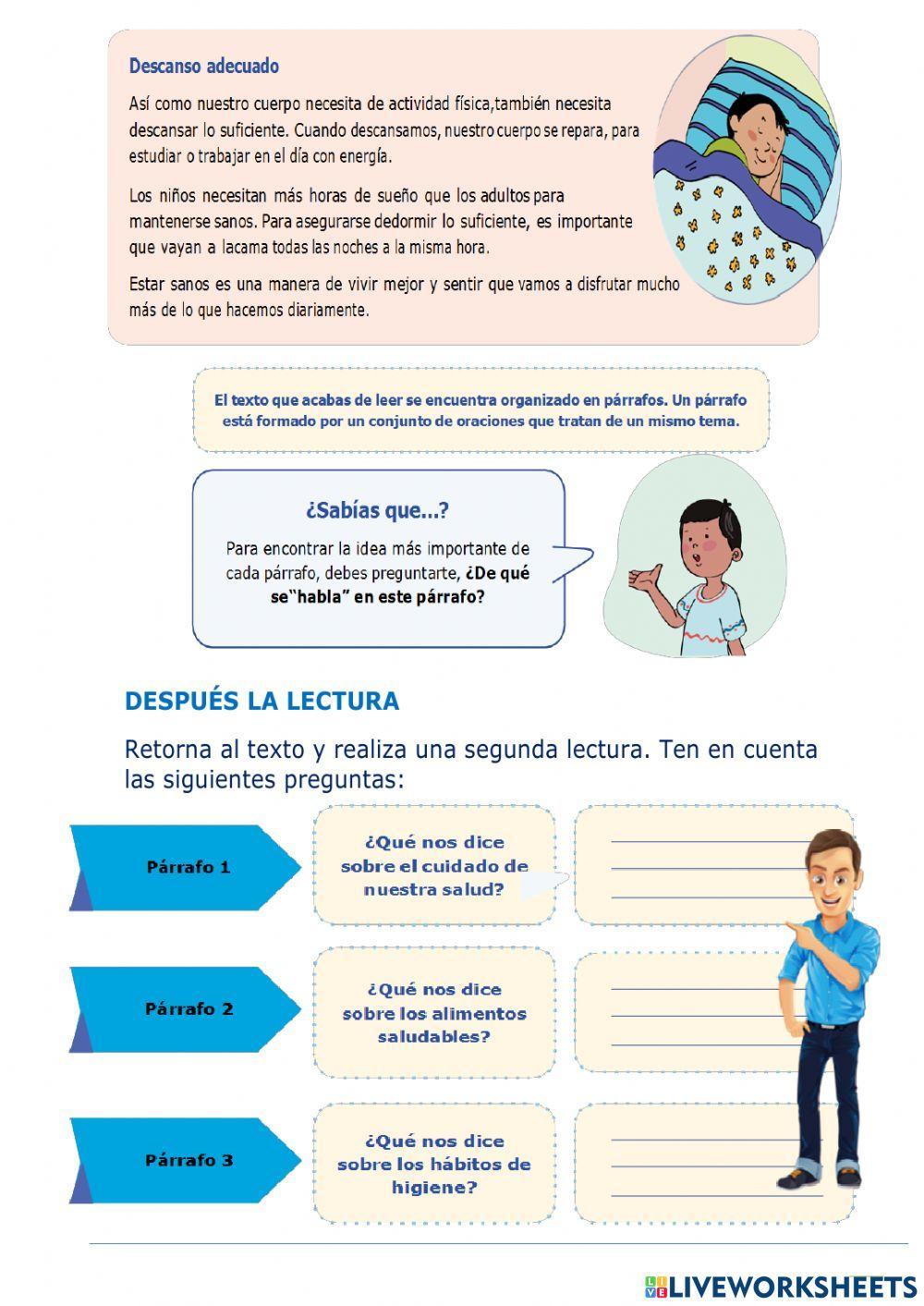 Leemos un texto para conocer cómo podemos cuidar nuestra salud