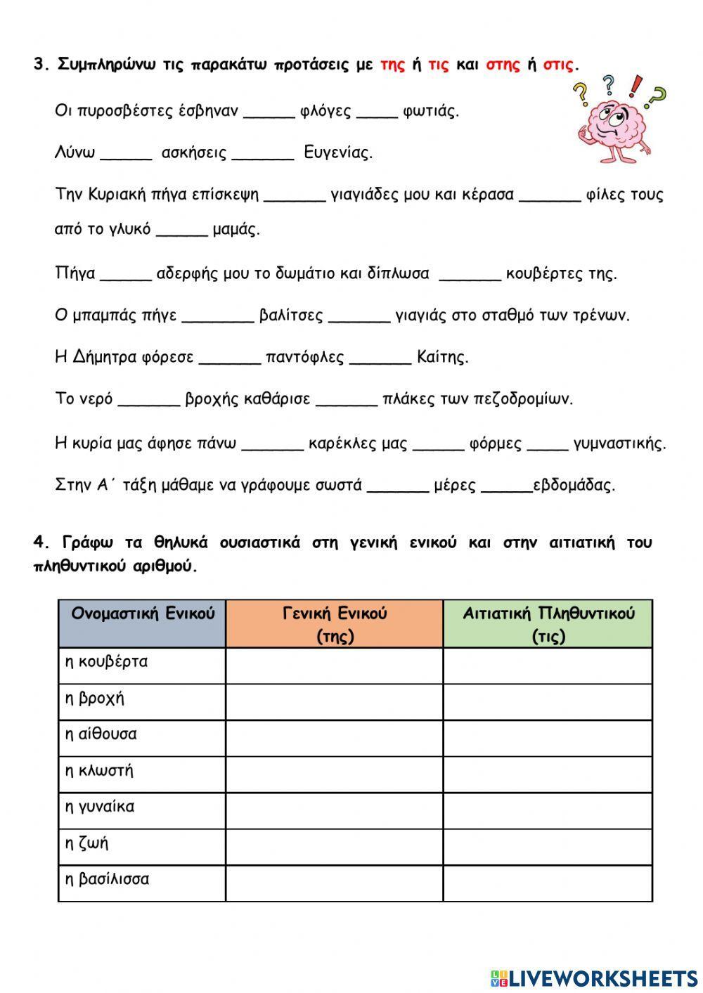 22. Αρθρα της -τις