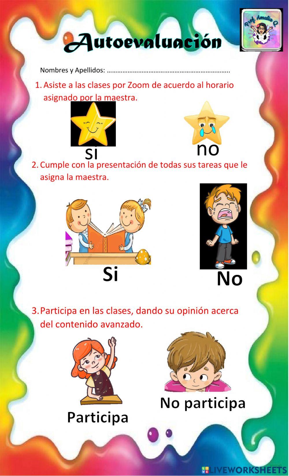 Valores- Autoevaluación