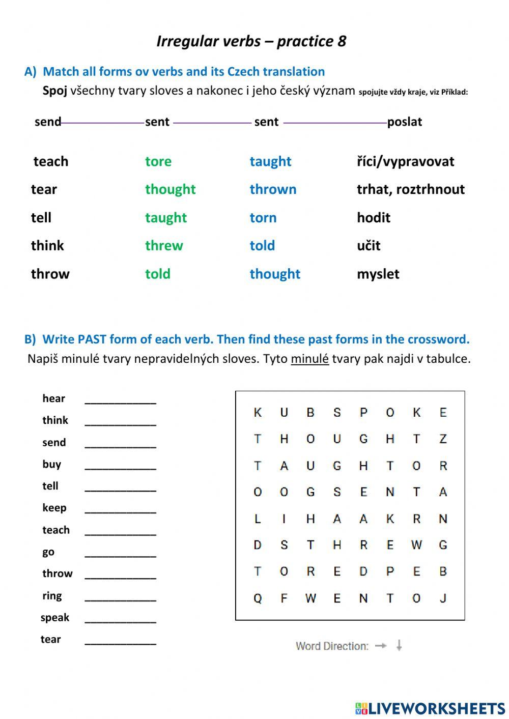 Irregular verbs 10