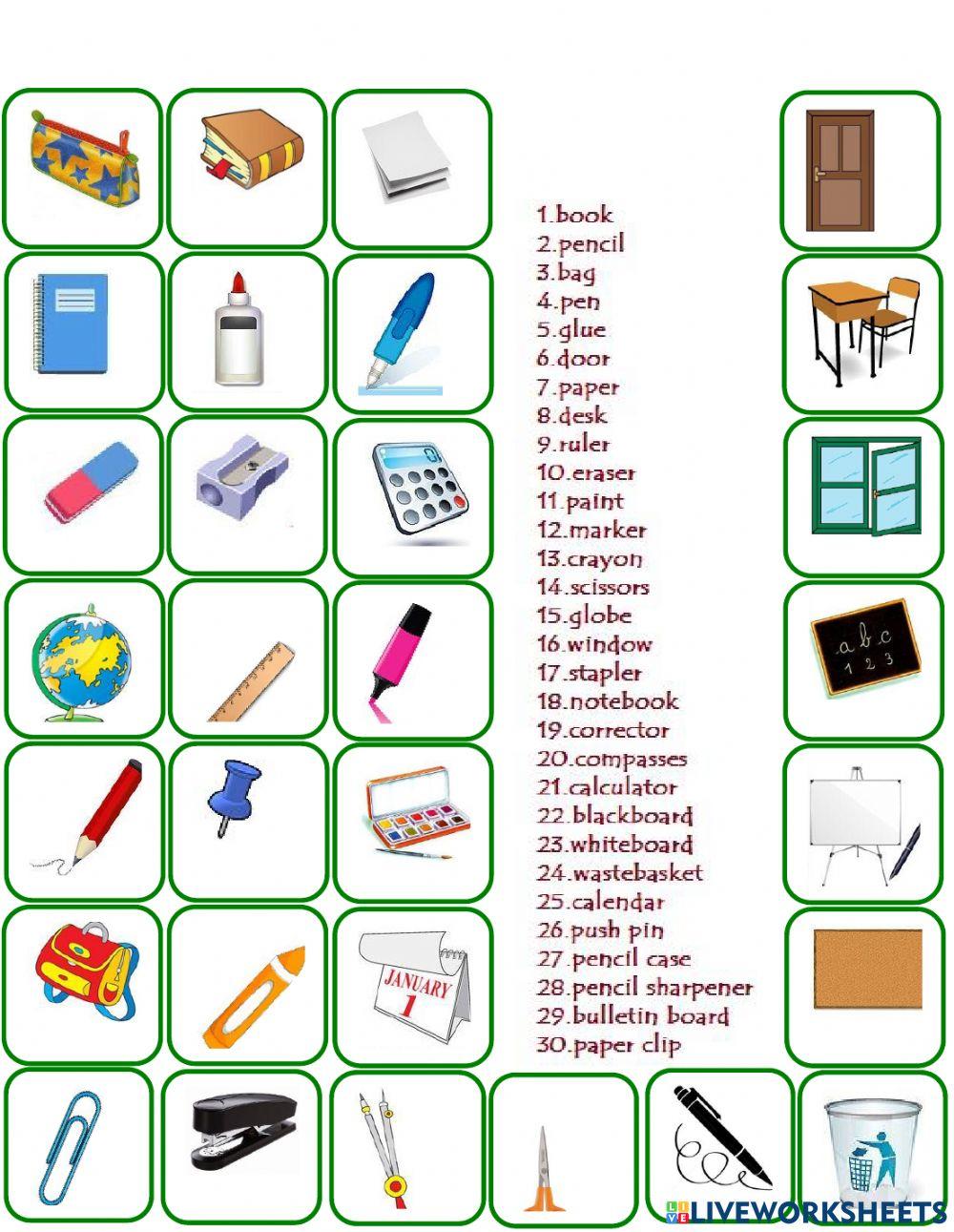 Classroom objects