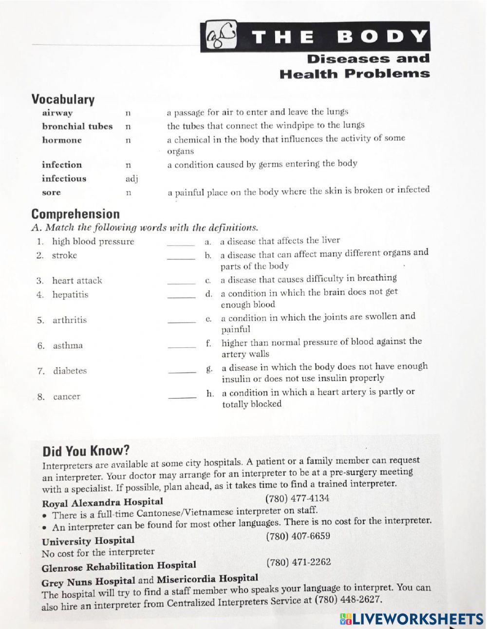 Medical Conditions - Health