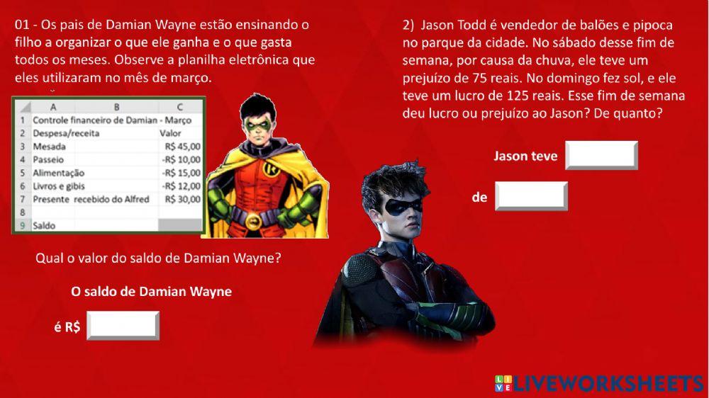 Operações com números inteiros