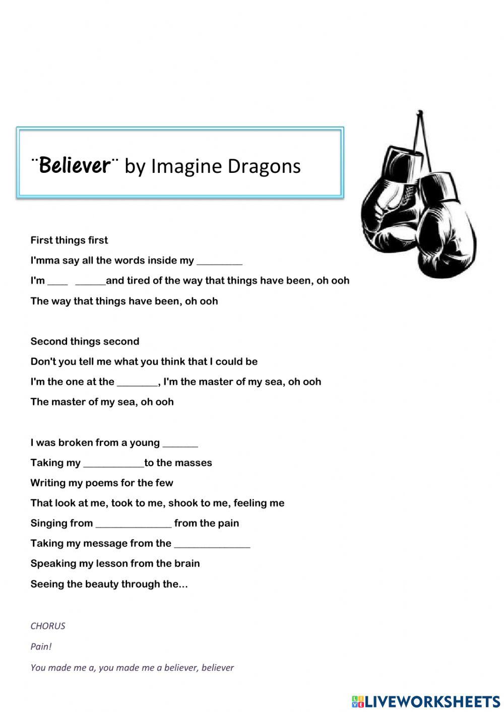 Song ¨believer¨