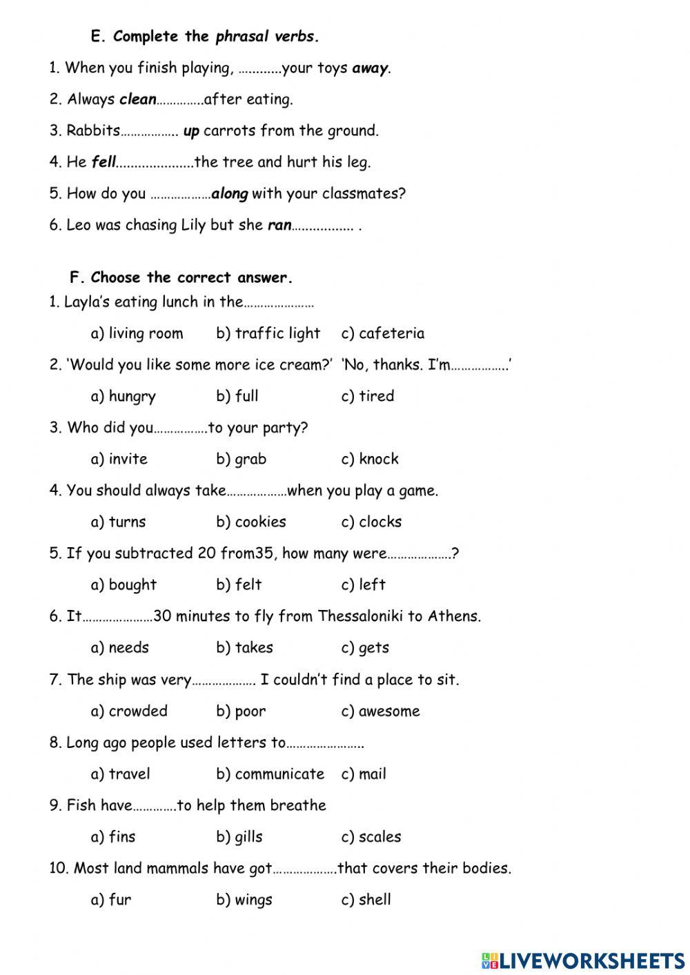 Oxford Discover 2-Final Test (1-10)