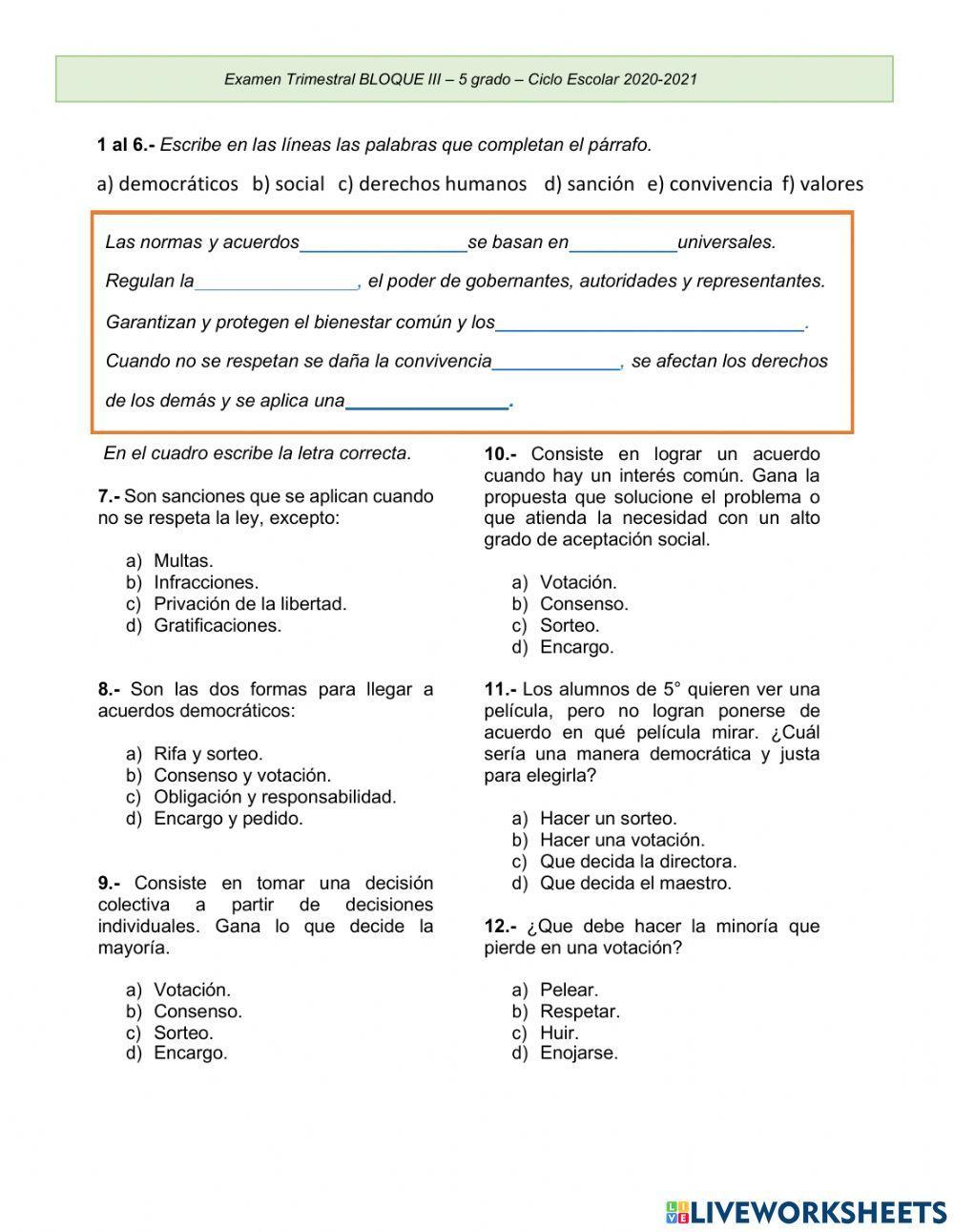 Formación civica y etica