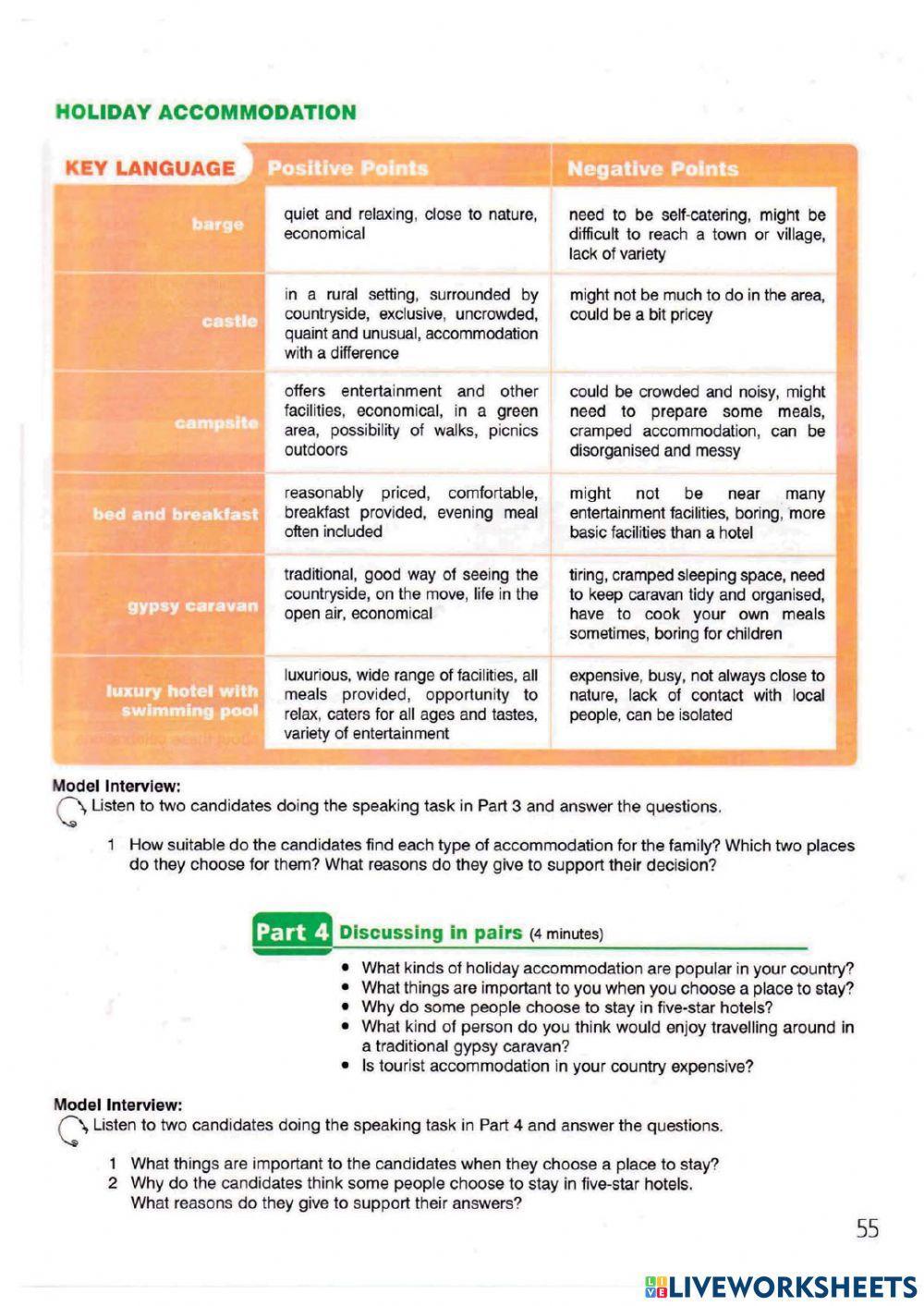 FCE Speaking Test - 1, 2