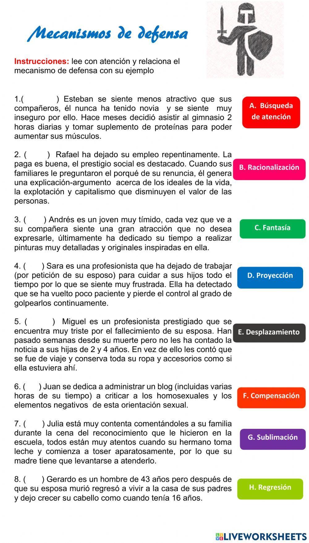 Mecanismos de defensa