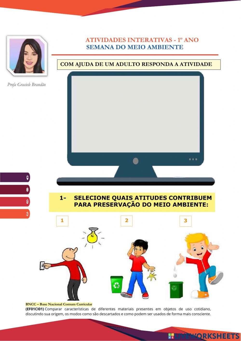Semana Do Meio Ambiente Worksheet Live Worksheets Semana Do Meio Ambiente Worksheet Live Worksheets