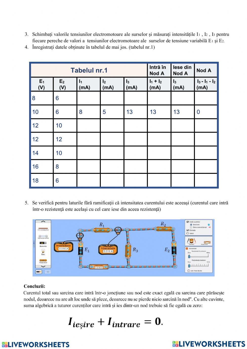 Legea 1 Kirrchhoff 1