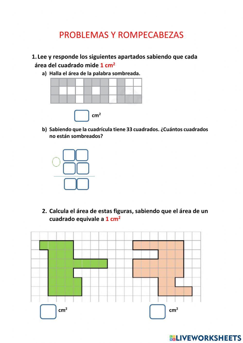 Áreas y perímetros