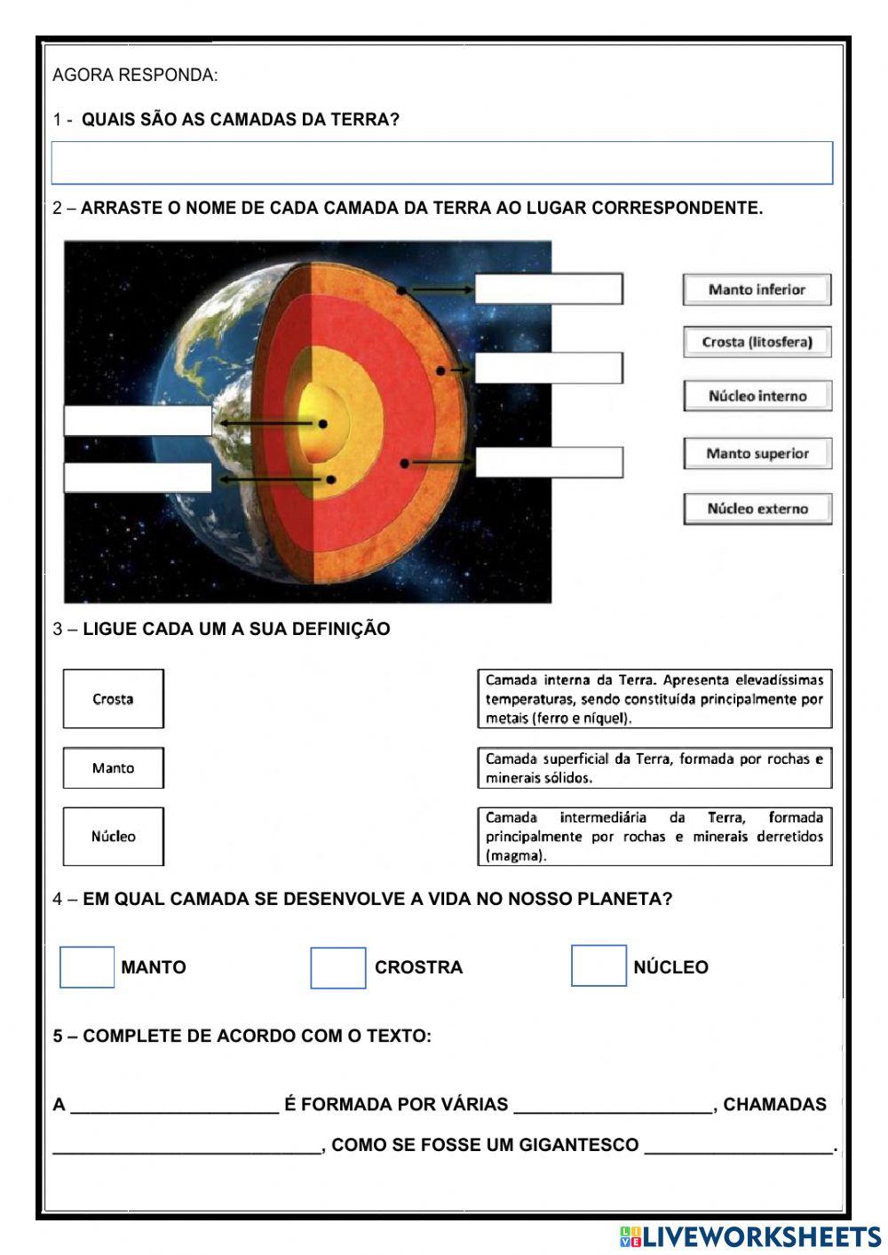 As Camadas da Terra