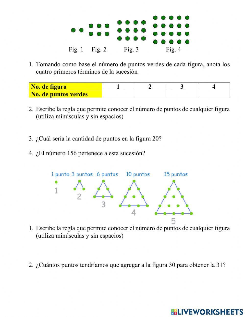 Sucesiones cuadráticas
