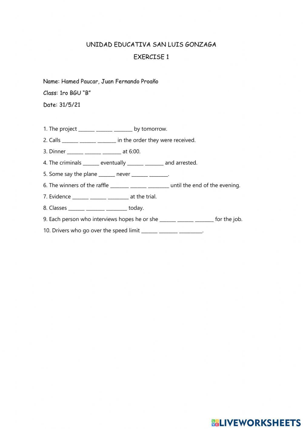 Listening passive voice- future simple