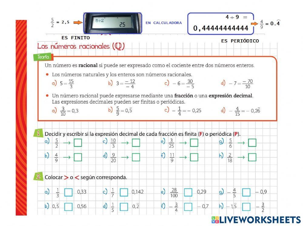 Números racionales